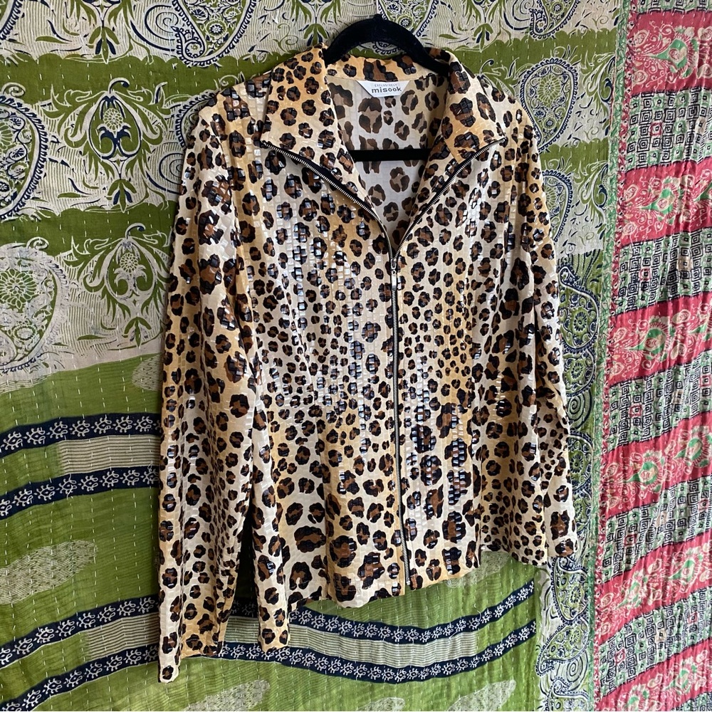 Exclusively Misook Brown/ Black Leopard Print Pai… - image 6